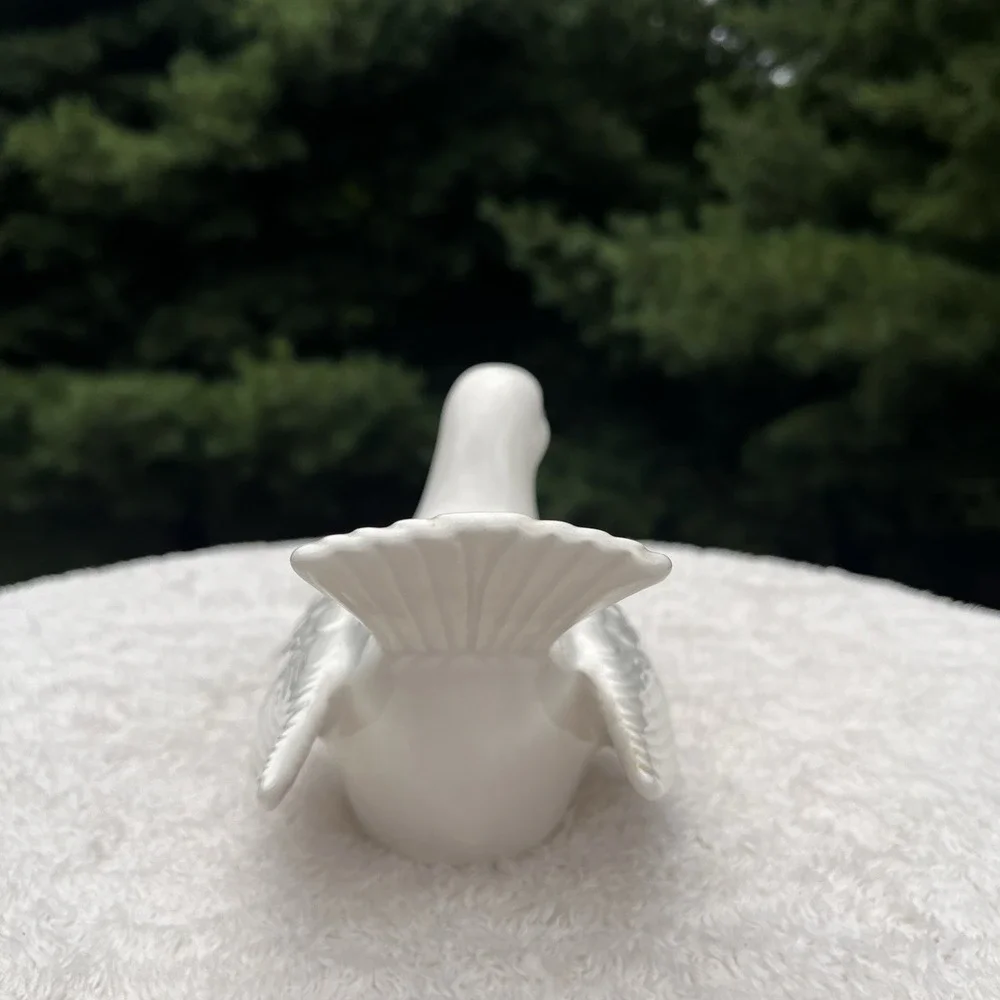 Vintage Napcoware Japan White Dove Bird Planter Ceramic Figurine Vase 5